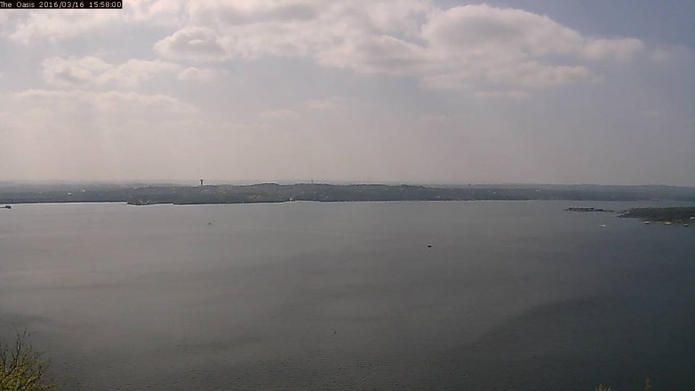 Lake Travis webcam, March 16, 2016 3:05 PM CT