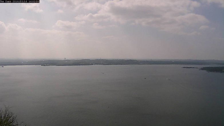 Lake Travis webcam, March 16, 2016 3:10 PM CT