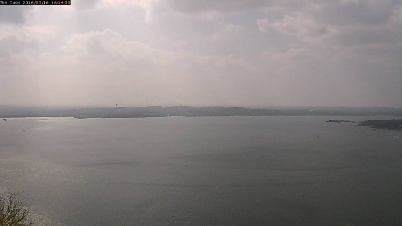 Lake Travis webcam, March 16, 2016 3:20 PM CT