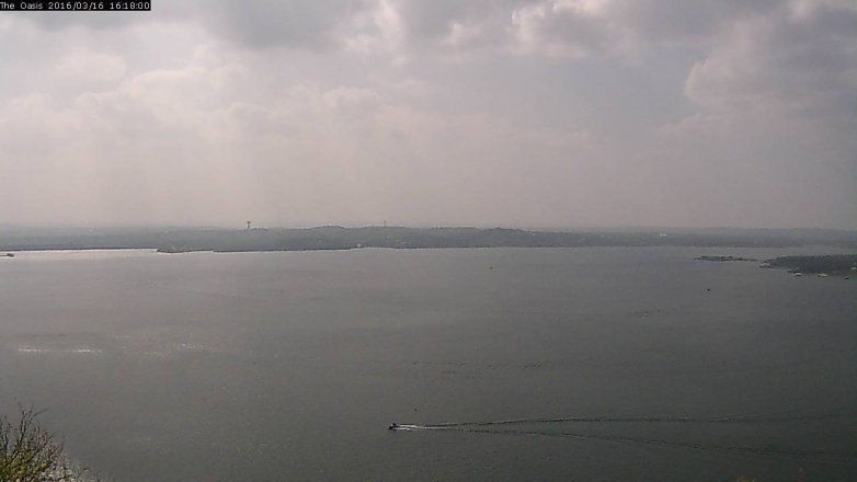 Lake Travis webcam, March 16, 2016 3:25 PM CT