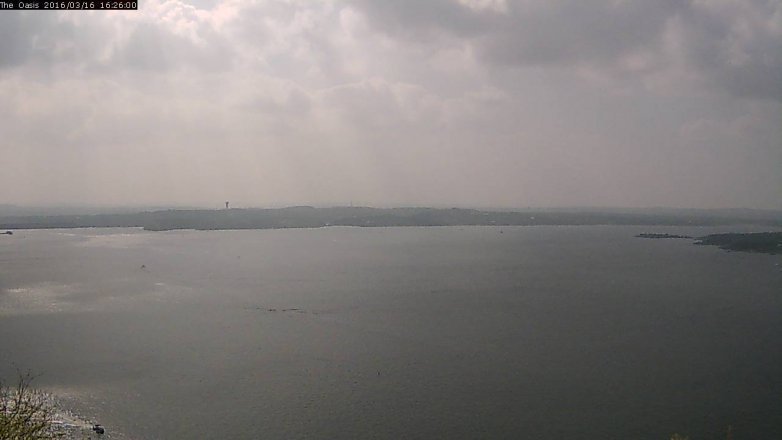 Lake Travis webcam, March 16, 2016 3:30 PM CT