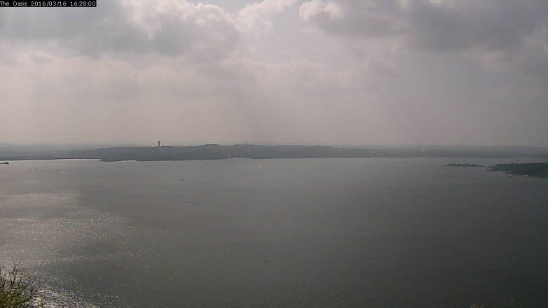 Lake Travis webcam, March 16, 2016 3:35 PM CT