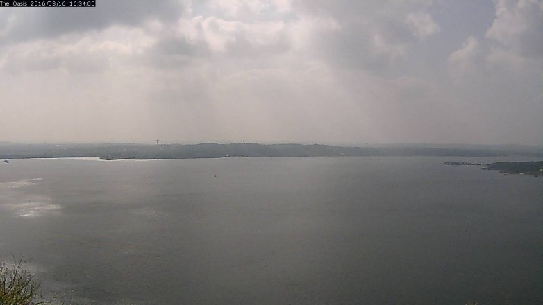 Lake Travis webcam, March 16, 2016 3:40 PM CT