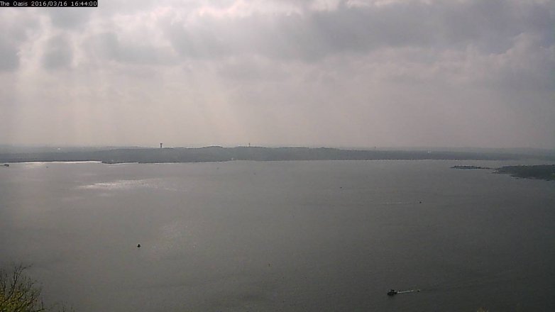 Lake Travis webcam, March 16, 2016 3:50 PM CT