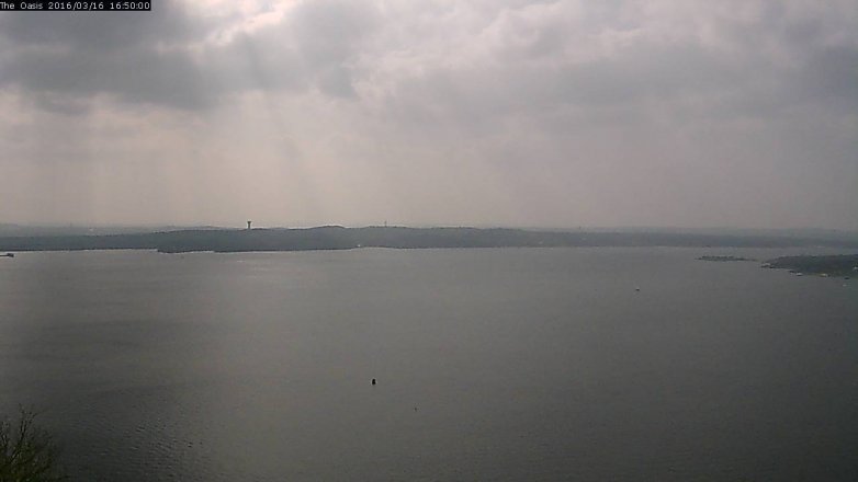 Lake Travis webcam, March 16, 2016 3:55 PM CT