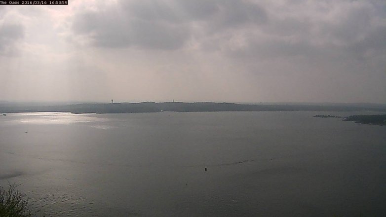 Lake Travis webcam, March 16, 2016 4:00 PM CT