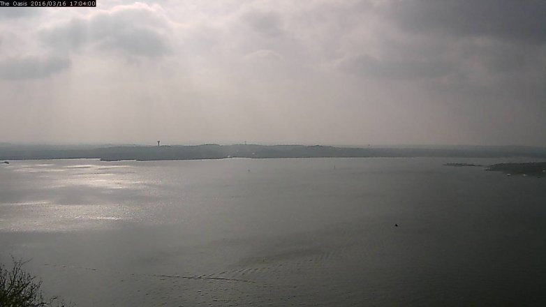 Lake Travis webcam, March 16, 2016 4:10 PM CT