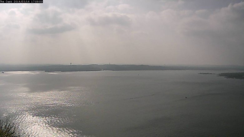Lake Travis webcam, March 16, 2016 4:15 PM CT