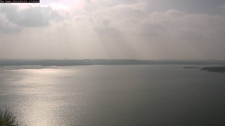 Lake Travis webcam, March 16, 2016 4:25 PM CT