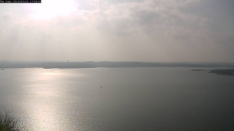 Lake Travis webcam, March 16, 2016 4:35 PM CT