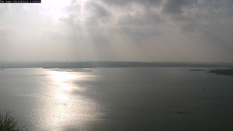 Lake Travis webcam, March 16, 2016 4:55 PM CT