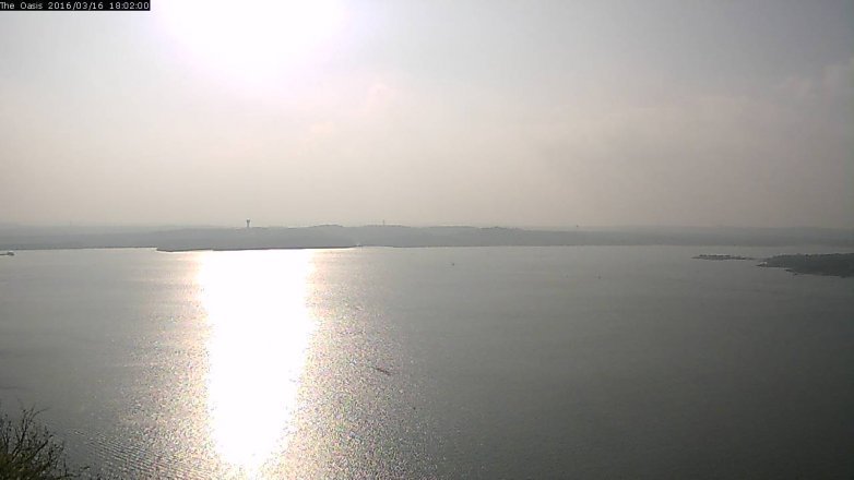Lake Travis webcam, March 16, 2016 5:10 PM CT