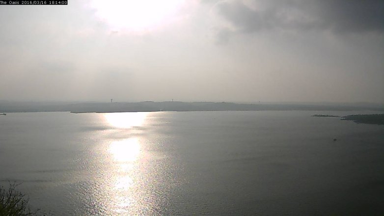 Lake Travis webcam, March 16, 2016 5:20 PM CT
