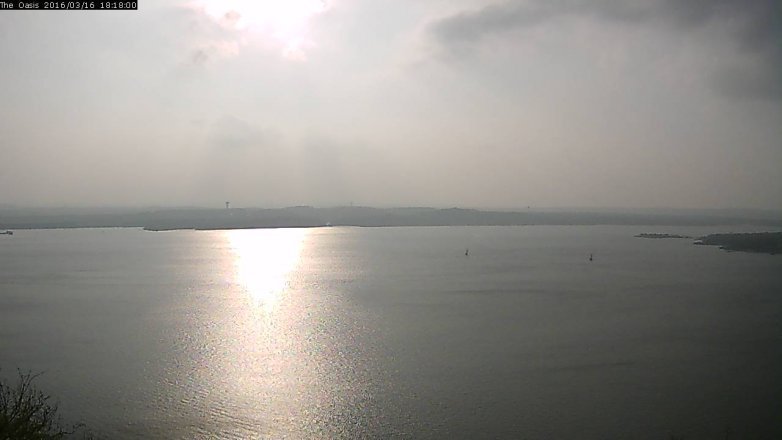 Lake Travis webcam, March 16, 2016 5:25 PM CT