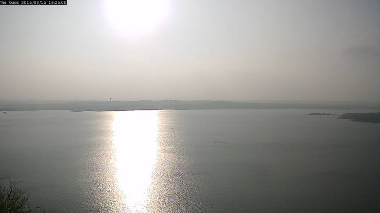 Lake Travis webcam, March 16, 2016 5:30 PM CT