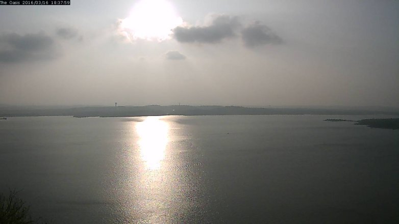 Lake Travis webcam, March 16, 2016 5:45 PM CT