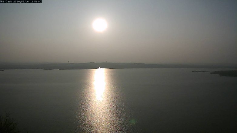 Lake Travis webcam, March 16, 2016 6:00 PM CT