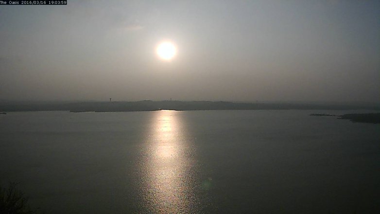 Lake Travis webcam, March 16, 2016 6:10 PM CT