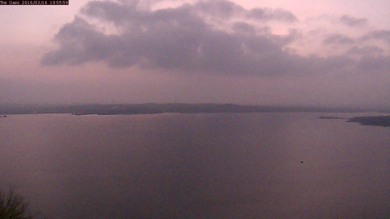 Lake Travis webcam, March 16, 2016 7:00 PM CT