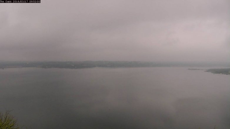 Lake Travis webcam, March 17, 2016 9:00 AM CT