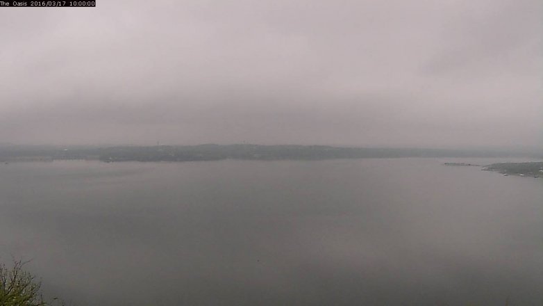 Lake Travis webcam, March 17, 2016 9:10 AM CT