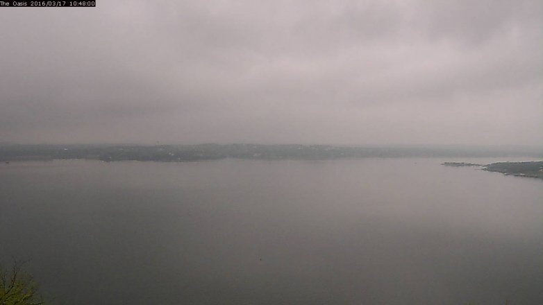 Lake Travis webcam, March 17, 2016 9:55 AM CT