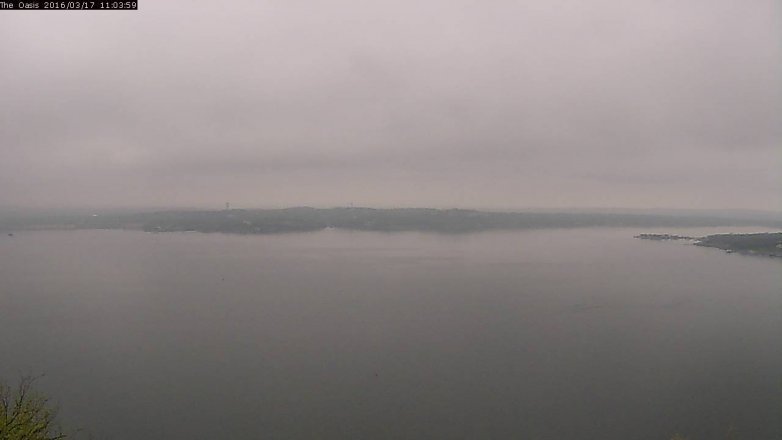 Lake Travis webcam, March 17, 2016 10:10 AM CT