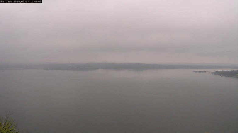 Lake Travis webcam, March 17, 2016 10:15 AM CT