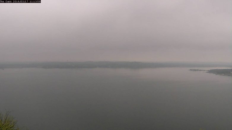 Lake Travis webcam, March 17, 2016 10:20 AM CT