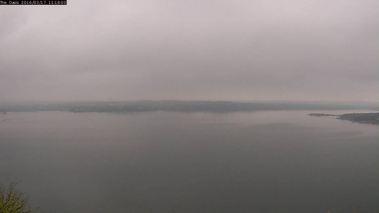 Lake Travis webcam, March 17, 2016 10:25 AM CT