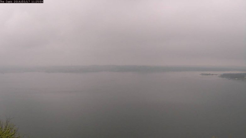 Lake Travis webcam, March 17, 2016 10:35 AM CT