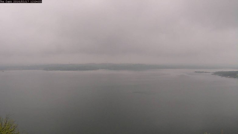 Lake Travis webcam, March 17, 2016 11:10 AM CT