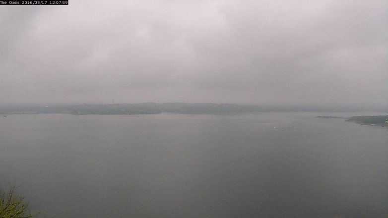 Lake Travis webcam, March 17, 2016 11:15 AM CT