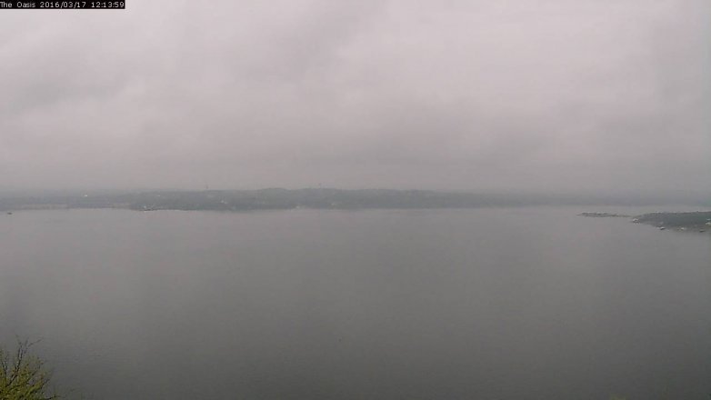 Lake Travis webcam, March 17, 2016 11:20 AM CT