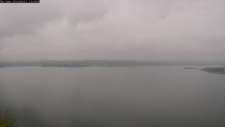 Lake Travis webcam, March 17, 2016 11:25 AM CT