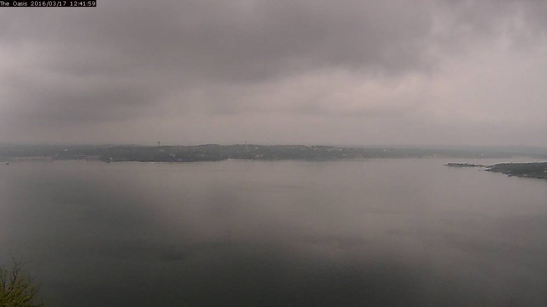 Lake Travis webcam, March 17, 2016 11:50 AM CT