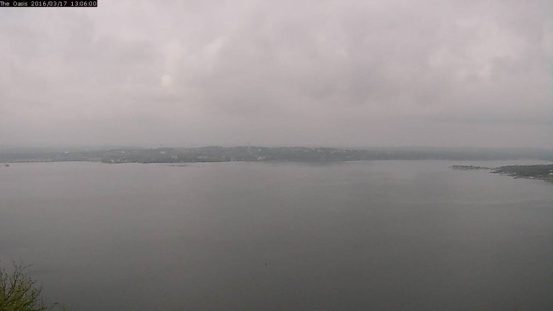 Lake Travis webcam, March 17, 2016 12:15 PM CT