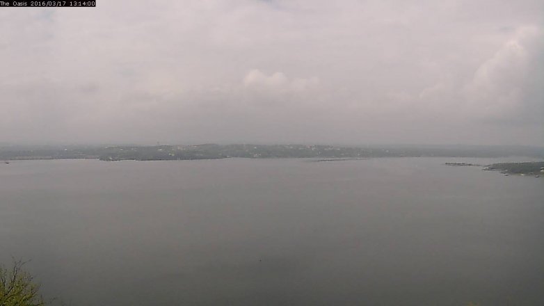 Lake Travis webcam, March 17, 2016 12:20 PM CT