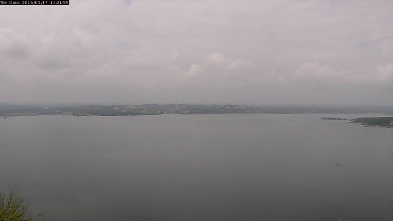 Lake Travis webcam, March 17, 2016 12:30 PM CT
