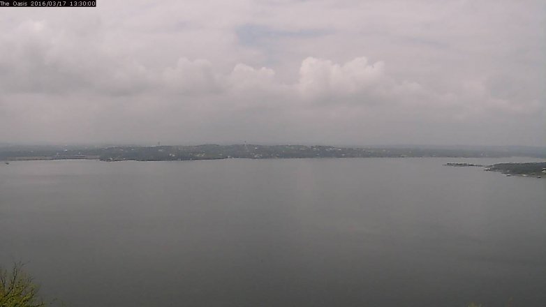 Lake Travis webcam, March 17, 2016 12:35 PM CT