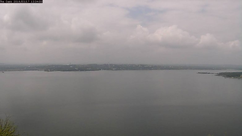 Lake Travis webcam, March 17, 2016 12:40 PM CT