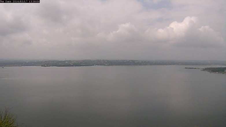 Lake Travis webcam, March 17, 2016 12:45 PM CT