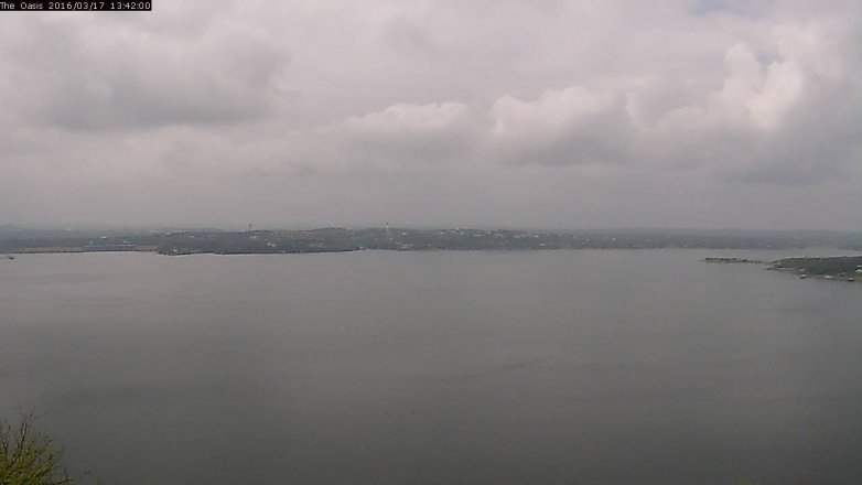 Lake Travis webcam, March 17, 2016 12:50 PM CT