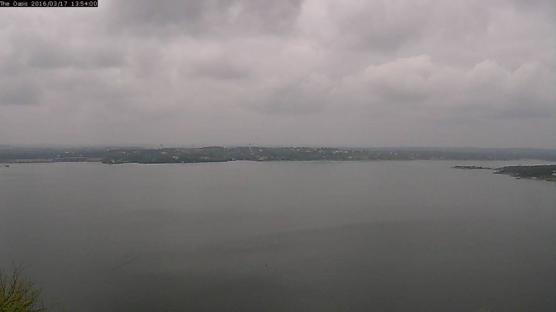 Lake Travis webcam, March 17, 2016 1:00 PM CT