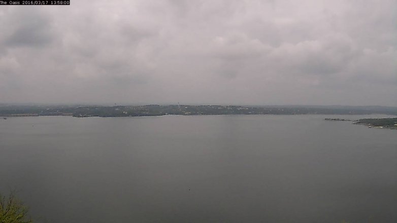 Lake Travis webcam, March 17, 2016 1:05 PM CT