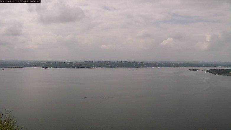Lake Travis webcam, March 17, 2016 1:50 PM CT