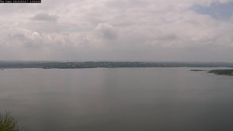 Lake Travis webcam, March 17, 2016 2:00 PM CT
