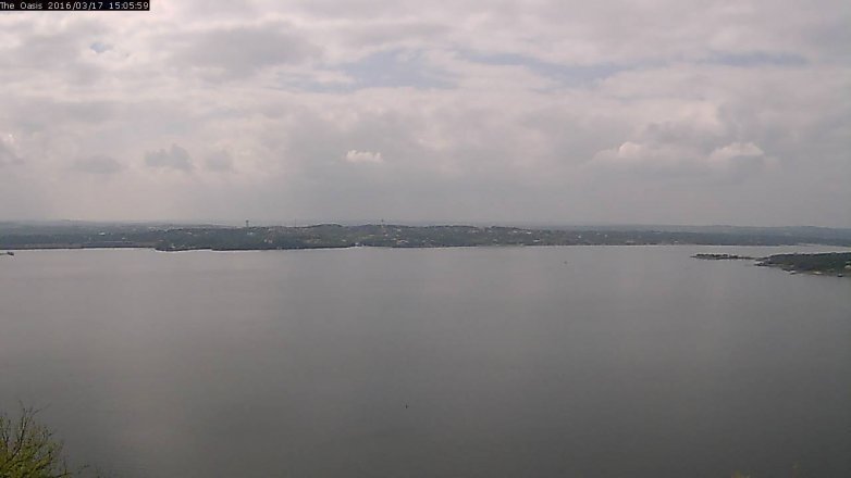 Lake Travis webcam, March 17, 2016 2:15 PM CT