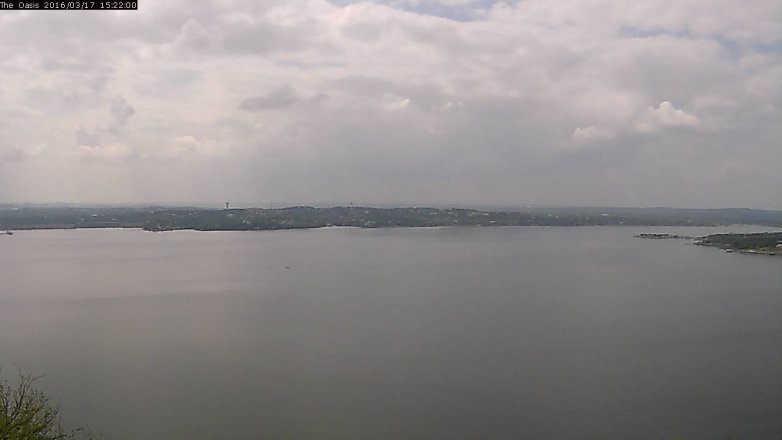 Lake Travis webcam, March 17, 2016 2:30 PM CT