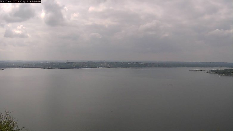 Lake Travis webcam, March 17, 2016 2:45 PM CT